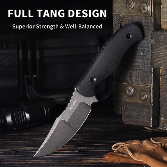 Vantor | DC53 Blade & Black G10 Handle | Stonewash Finish | FB-02