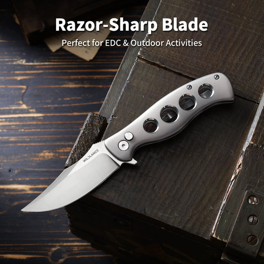 Torrent | Button Lock | D2 Blade & Titanium Handle | TPK-03