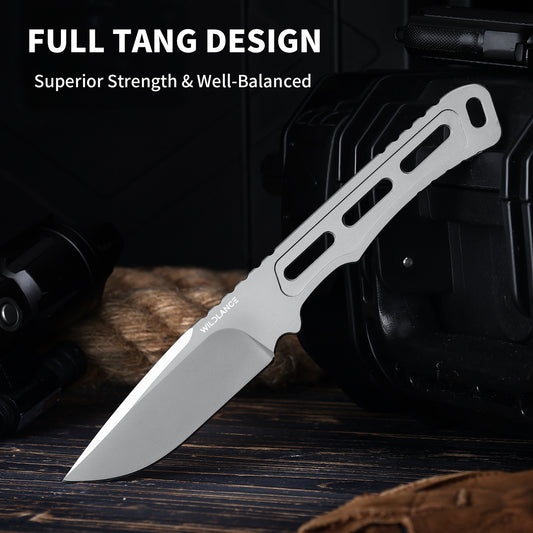Volaris | Full Tang DC53 Blade | Titanium PVD Finish | Kydex Sheath | BS-01