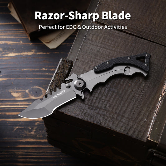Trident | Frame Lock | 3Cr13 Blade | 3Cr13 & Black G10 Handle | TRD-01