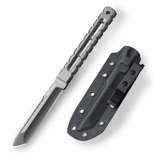 Tempus | Full Tang DC53 Blade | Titanium PVD Finish | Kydex Sheath | BS-03