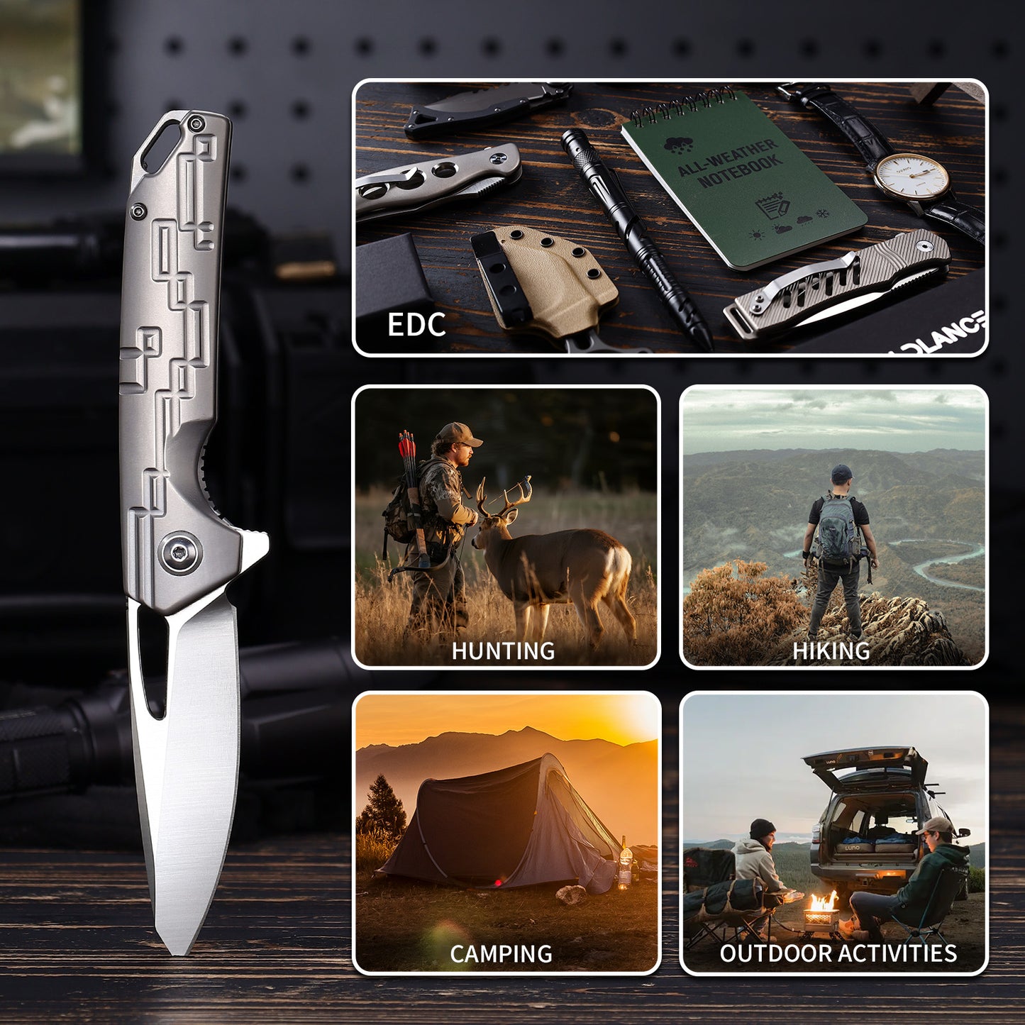Vertex | Frame Lock | D2 Blade & Titanium Handle | PK-01