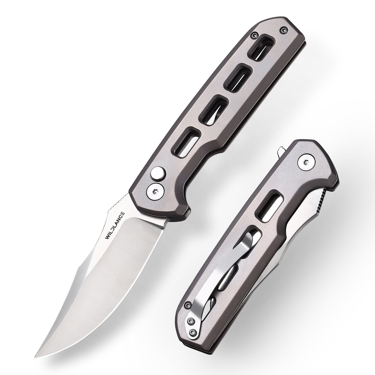 Ti-Tidal | Button Lock | D2 Blade & Titanium Handle | TX-02