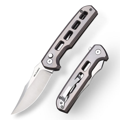Ti-Tidal | Button Lock | D2 Blade & Titanium Handle | TX-02