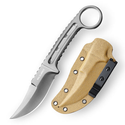 Caelus | Full Tang DC53 Blade | Titanium PVD Finish | Kydex Sheath | IB-05