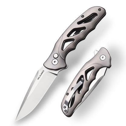 Ti-Drift | Button Lock | D2 Blade & Titanium Handle | TA-01