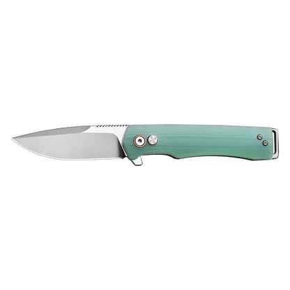 Vesta | Button Lock | D2 Blade & G10 Handle | VE-02