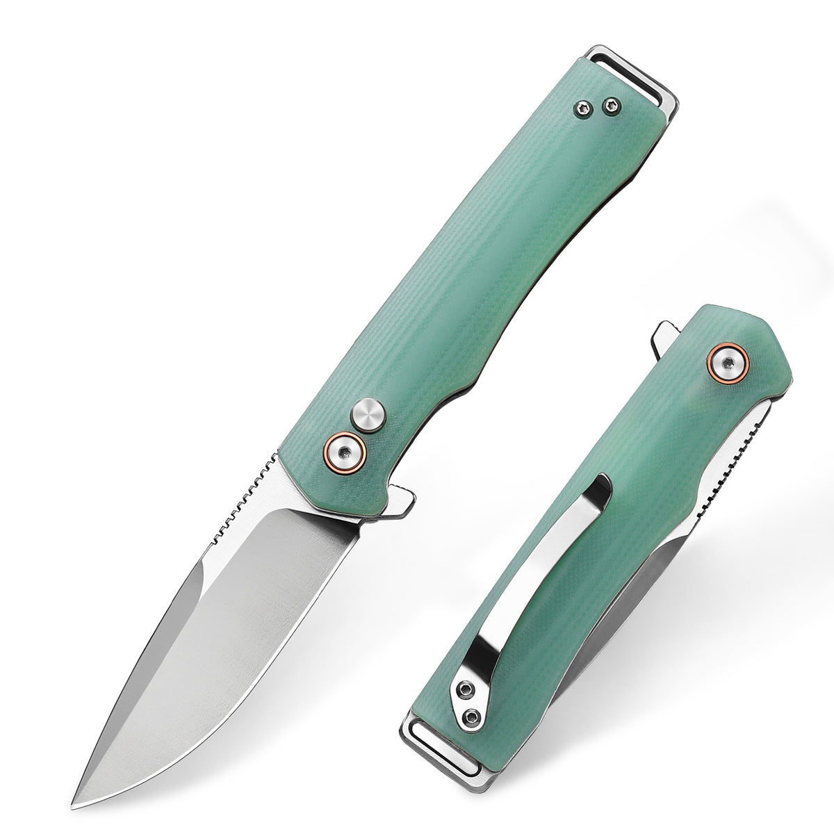 Vesta | Button Lock | D2 Blade & G10 Handle | VE-02