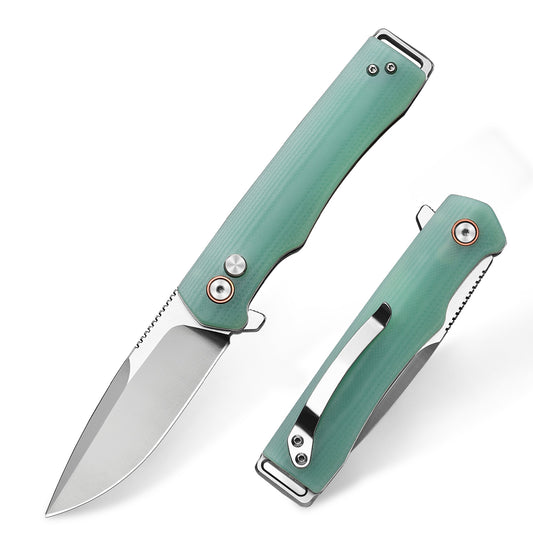 Vesta | Button Lock | D2 Blade & G10 Handle | VE-02