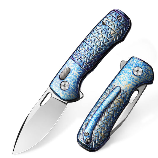 Pallas | Top Liner Lock | D2 Blade & Flamed Titanium Handle | PA-01