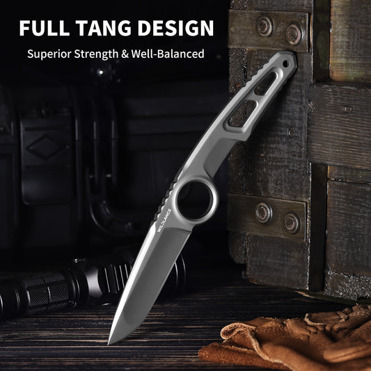 Ferren | Full Tang DC53 Blade | Titanium PVD Finish | Kydex Sheath | IB-02