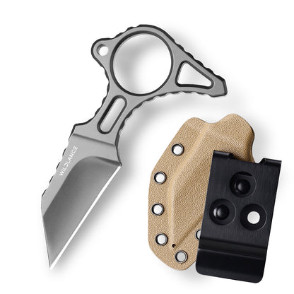 Draxium | Full Tang DC53 Blade | Titanium PVD Finish | Kydex Sheath | IB-04
