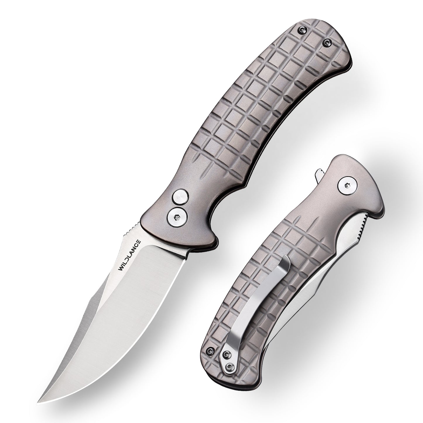 Ti-Reef | Button Lock | D2 Blade & Titanium Handle | TX-03