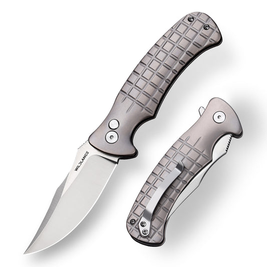 Ti-Reef | Button Lock | D2 Blade & Titanium Handle | TX-03