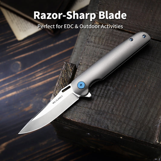 Aurex | Liner Lock | D2 Blade & Titanium Handle | PK-02