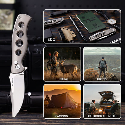Torrent | Button Lock | D2 Blade & Titanium Handle | TPK-03