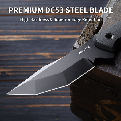 Tecton | DC53 Blade & Black G10 Handle | Black Titanium PVD | FB-01