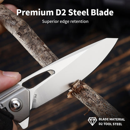 Vertex | Frame Lock | D2 Blade & Titanium Handle | PK-01