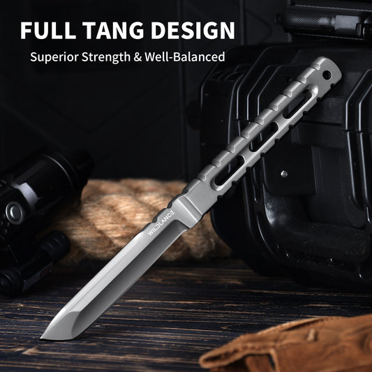 Tempus | Full Tang DC53 Blade | Titanium PVD Finish | Kydex Sheath | BS-03