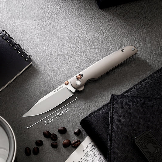 Zylos | Crossbar Lock | D2 Blade & Titanium Handle | PK-03