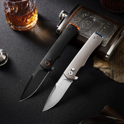 Vesta | Button Lock | D2 Blade & G10 Handle | VE-01