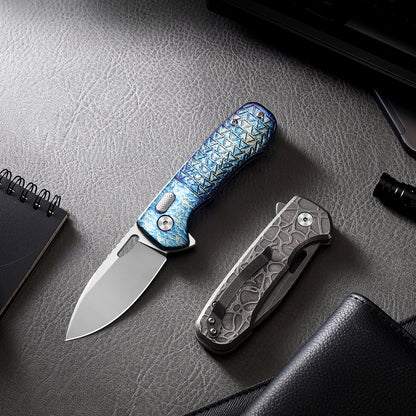 Pallas | Top Liner Lock | D2 Blade & Flamed Titanium Handle | PA-01