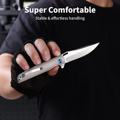 Aurex | Liner Lock | D2 Blade & Titanium Handle | PK-02