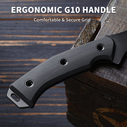 Tecton | DC53 Blade & Black G10 Handle | Black Titanium PVD | FB-01