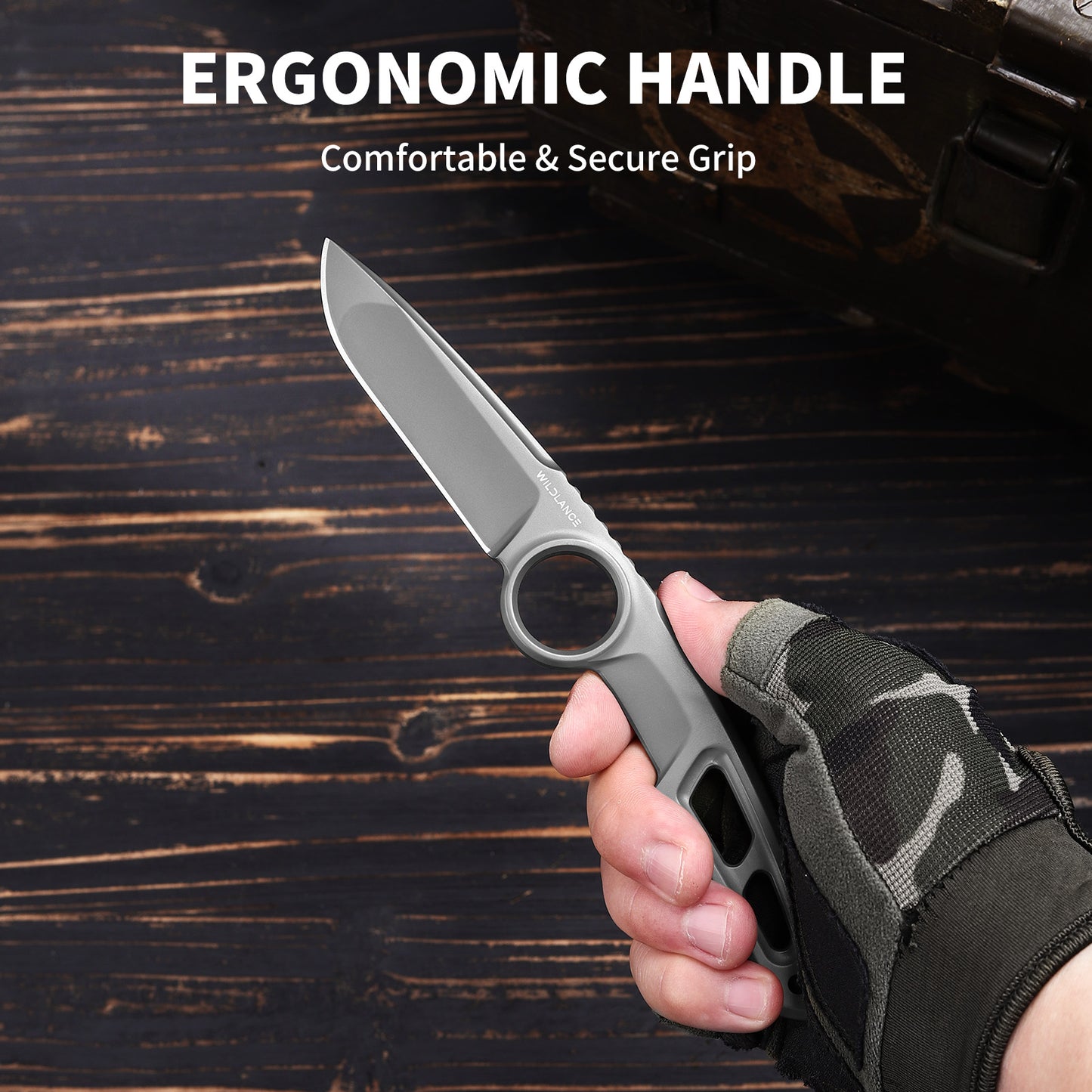 Ferren | Full Tang DC53 Blade | Titanium PVD Finish | Kydex Sheath | IB-02