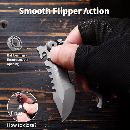 Trident | Frame Lock | 3Cr13 Blade | 3Cr13 & Black G10 Handle | TRD-01
