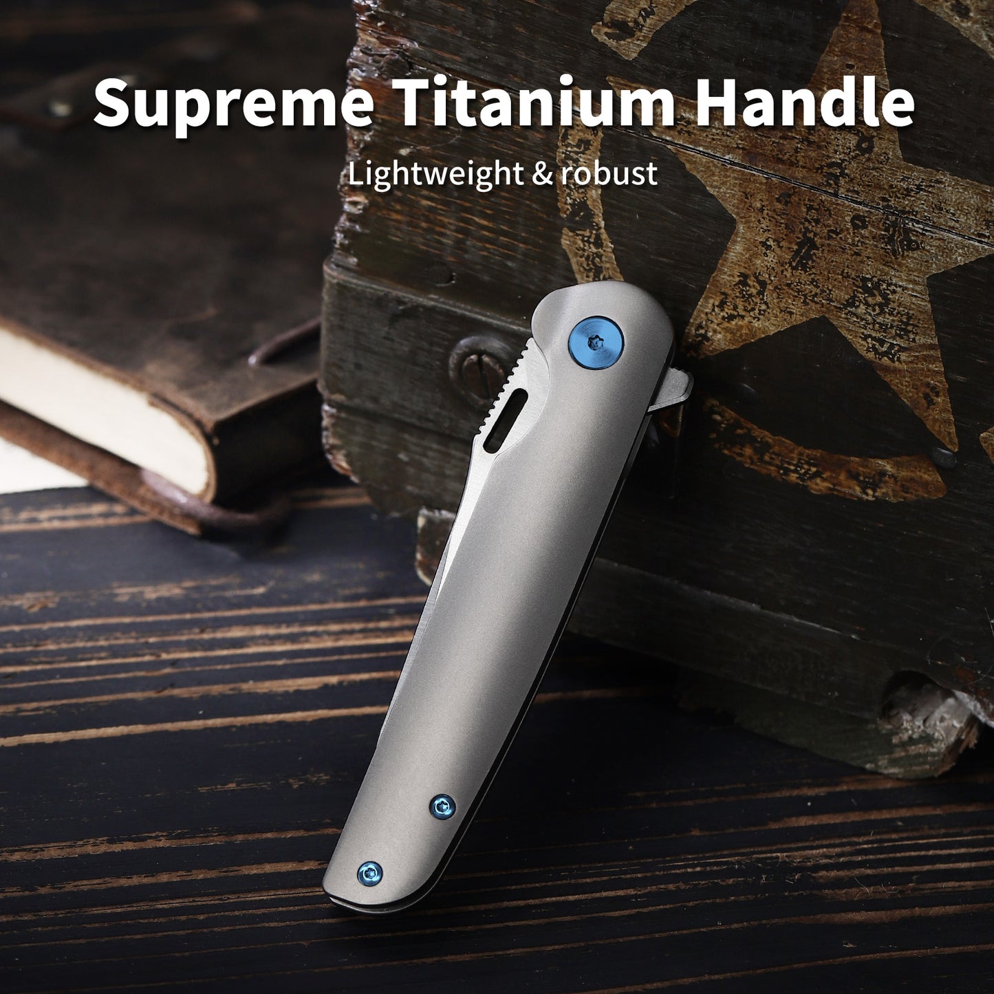 Aurex | Liner Lock | D2 Blade & Titanium Handle | PK-02