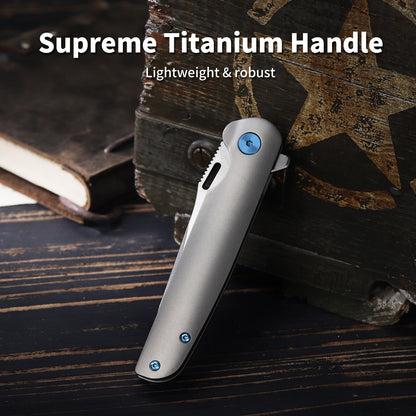 Aurex | Liner Lock | D2 Blade & Titanium Handle | PK-02