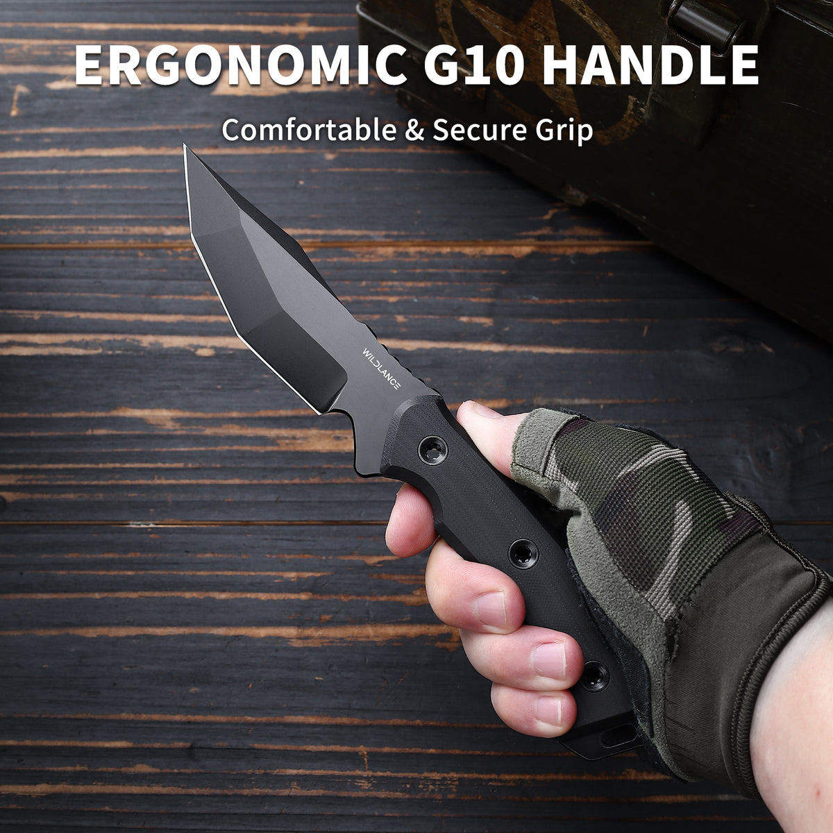 Tecton | DC53 Blade & Black G10 Handle | Black Titanium PVD | FB-01