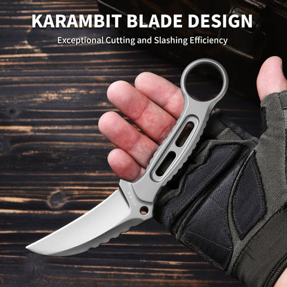 Talon | Full Tang DC53 Blade | Titanium PVD Finish | Kydex Sheath | IB-03