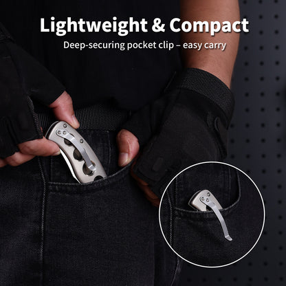 Torrent | Button Lock | D2 Blade & Titanium Handle | TPK-03