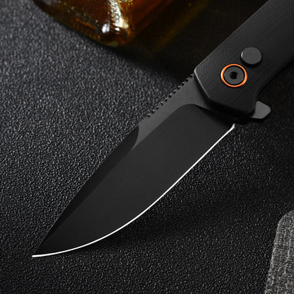 Vesta | Button Lock | D2 Blade & G10 Handle | VE-01