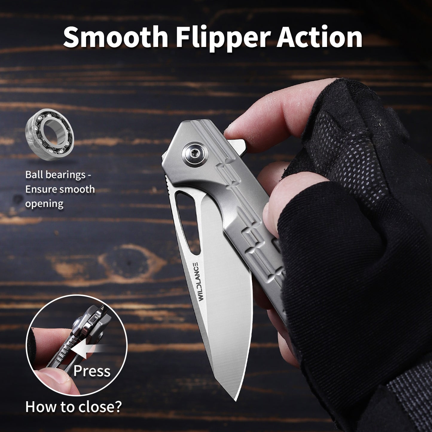 Vertex | Frame Lock | D2 Blade & Titanium Handle | PK-01