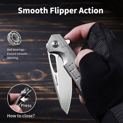 Vertex | Frame Lock | D2 Blade & Titanium Handle | PK-01