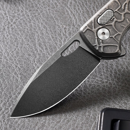 Pallas | Top Liner Lock | D2 Blade & Stonewashed Titanium Handle | PA-02