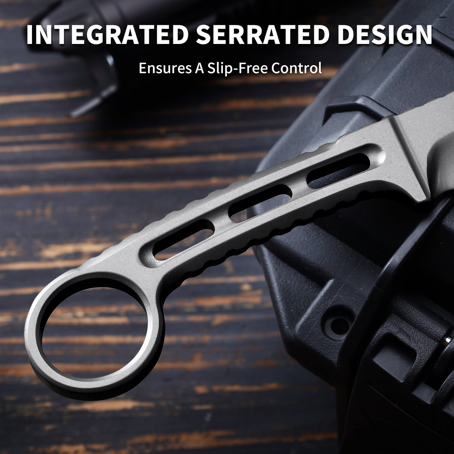 Caelus | Full Tang DC53 Blade | Titanium PVD Finish | Kydex Sheath | IB-05
