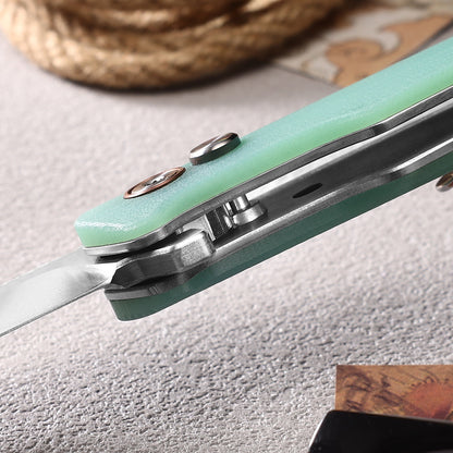 Vesta | Button Lock | D2 Blade & G10 Handle | VE-02
