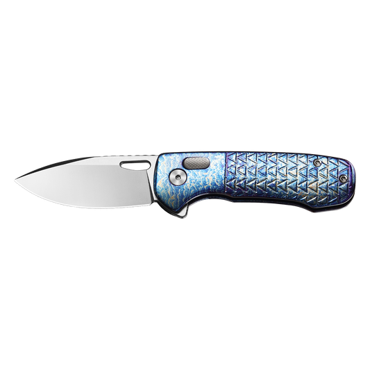 Pallas | Top Liner Lock | D2 Blade & Flamed Titanium Handle | PA-01