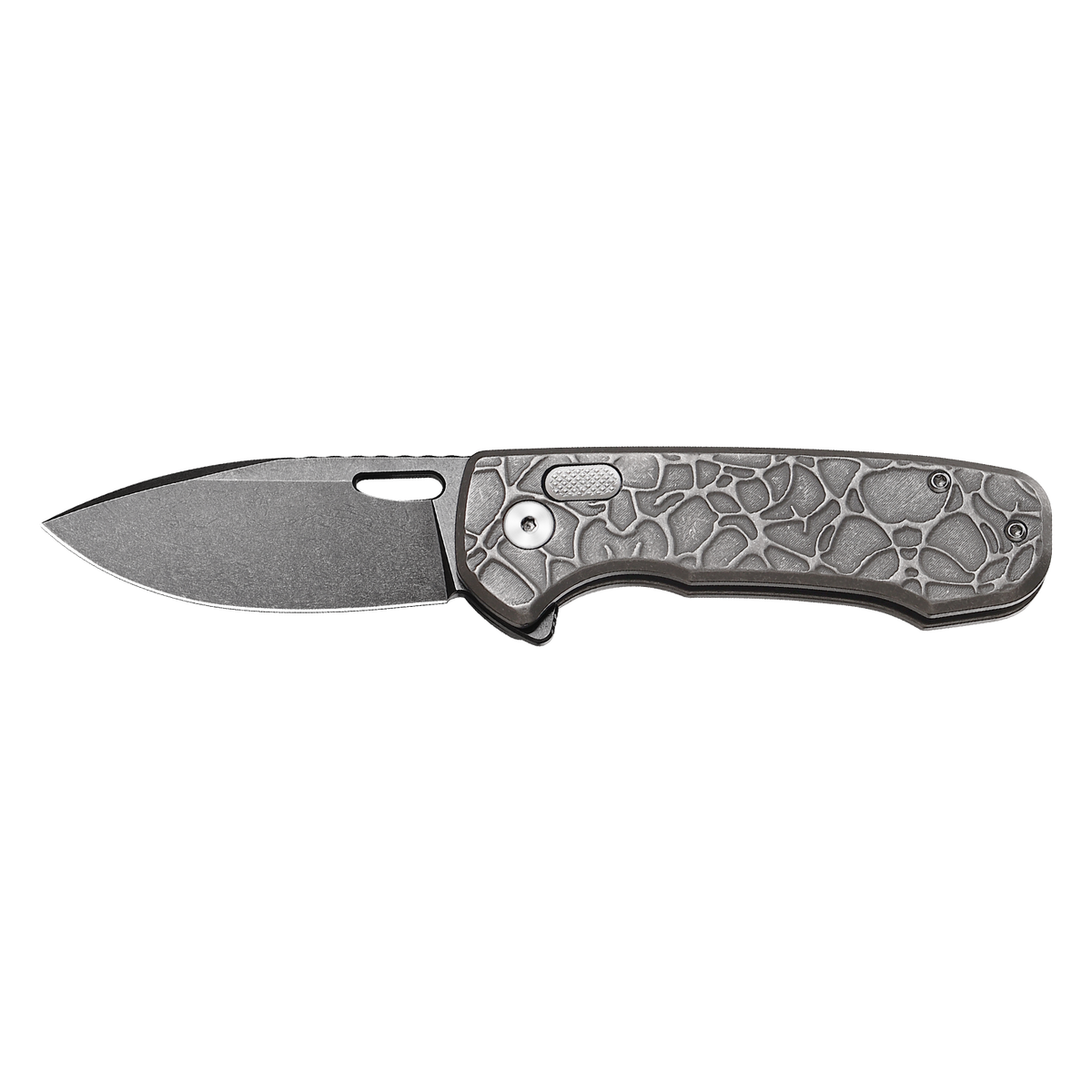 Pallas | Top Liner Lock | D2 Blade & Stonewashed Titanium Handle | PA-02