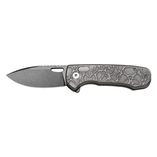 Pallas | Top Liner Lock | D2 Blade & Stonewashed Titanium Handle | PA-02
