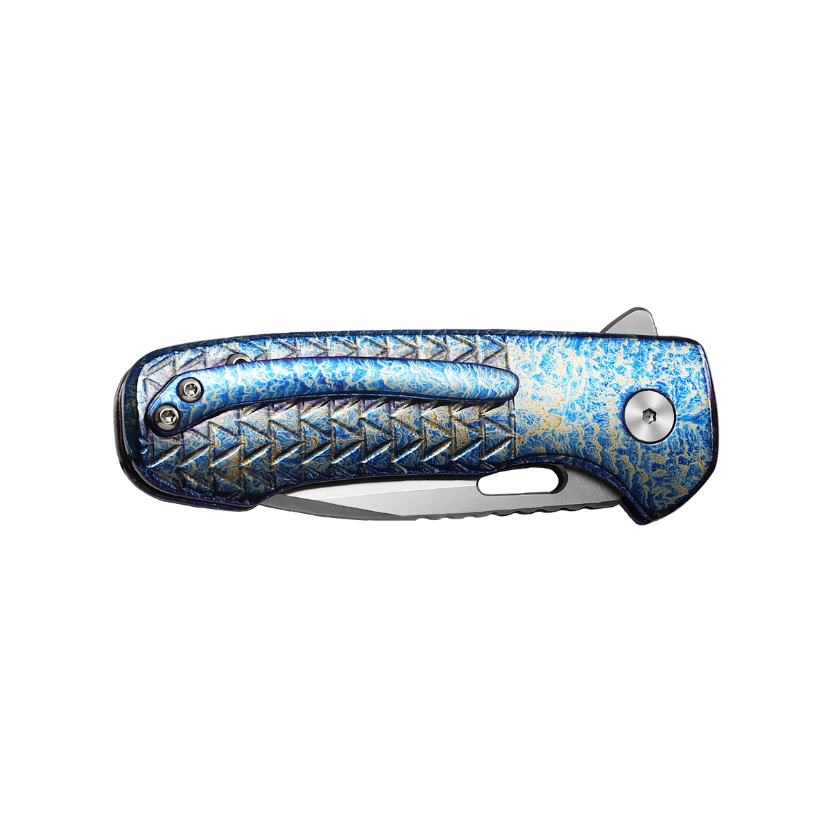 Pallas | Top Liner Lock | D2 Blade & Flamed Titanium Handle | PA-01