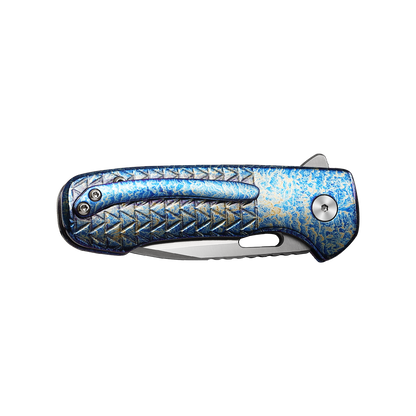Pallas | Top Liner Lock | D2 Blade & Flamed Titanium Handle | PA-01