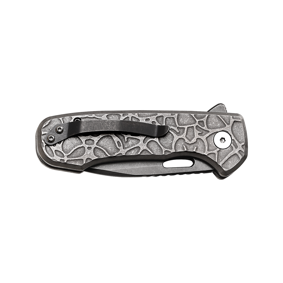 Pallas | Top Liner Lock | D2 Blade & Stonewashed Titanium Handle | PA-02