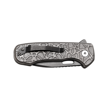 Pallas | Top Liner Lock | D2 Blade & Stonewashed Titanium Handle | PA-02