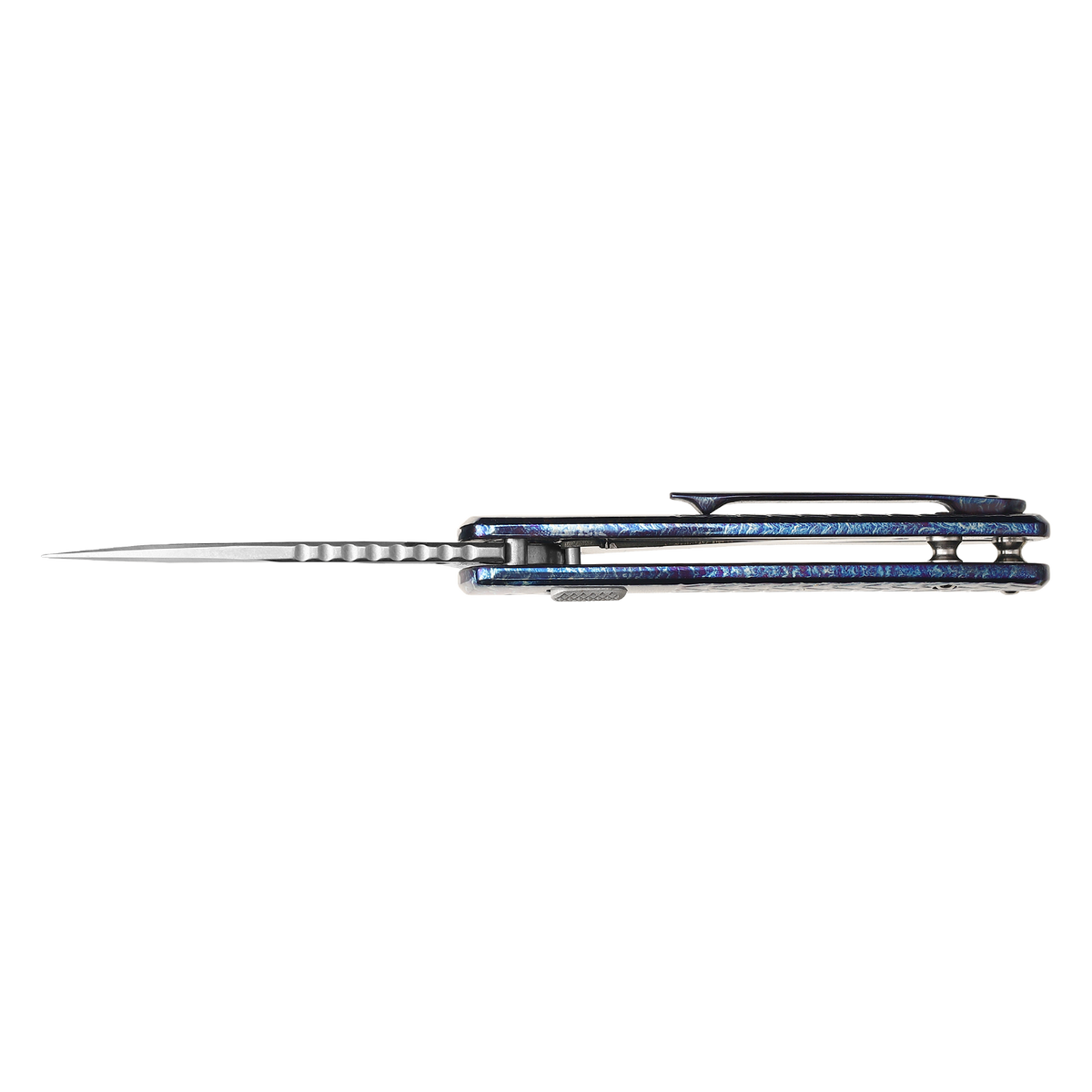 Pallas | Top Liner Lock | D2 Blade & Flamed Titanium Handle | PA-01