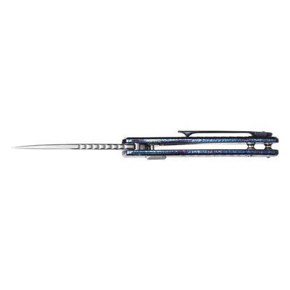Pallas | Top Liner Lock | D2 Blade & Flamed Titanium Handle | PA-01